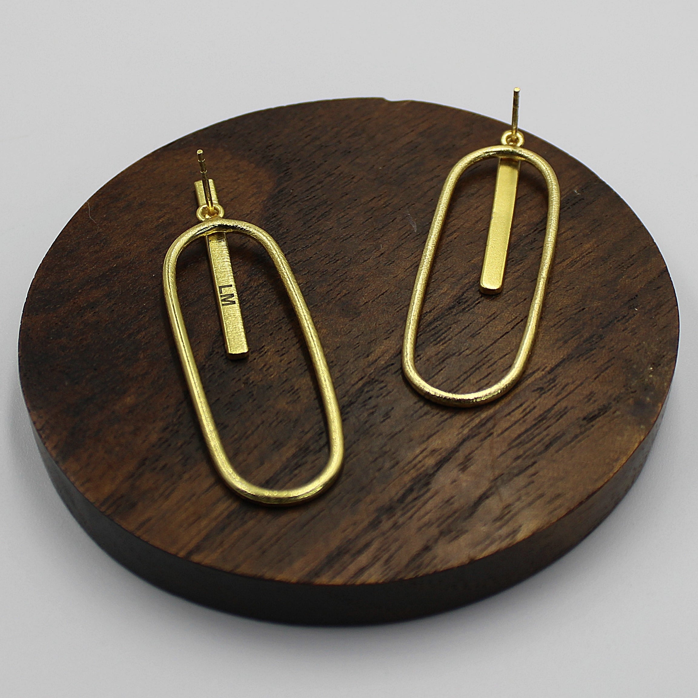 Pendientes MODIGLIANI bañado en oro - Diseño con carácter