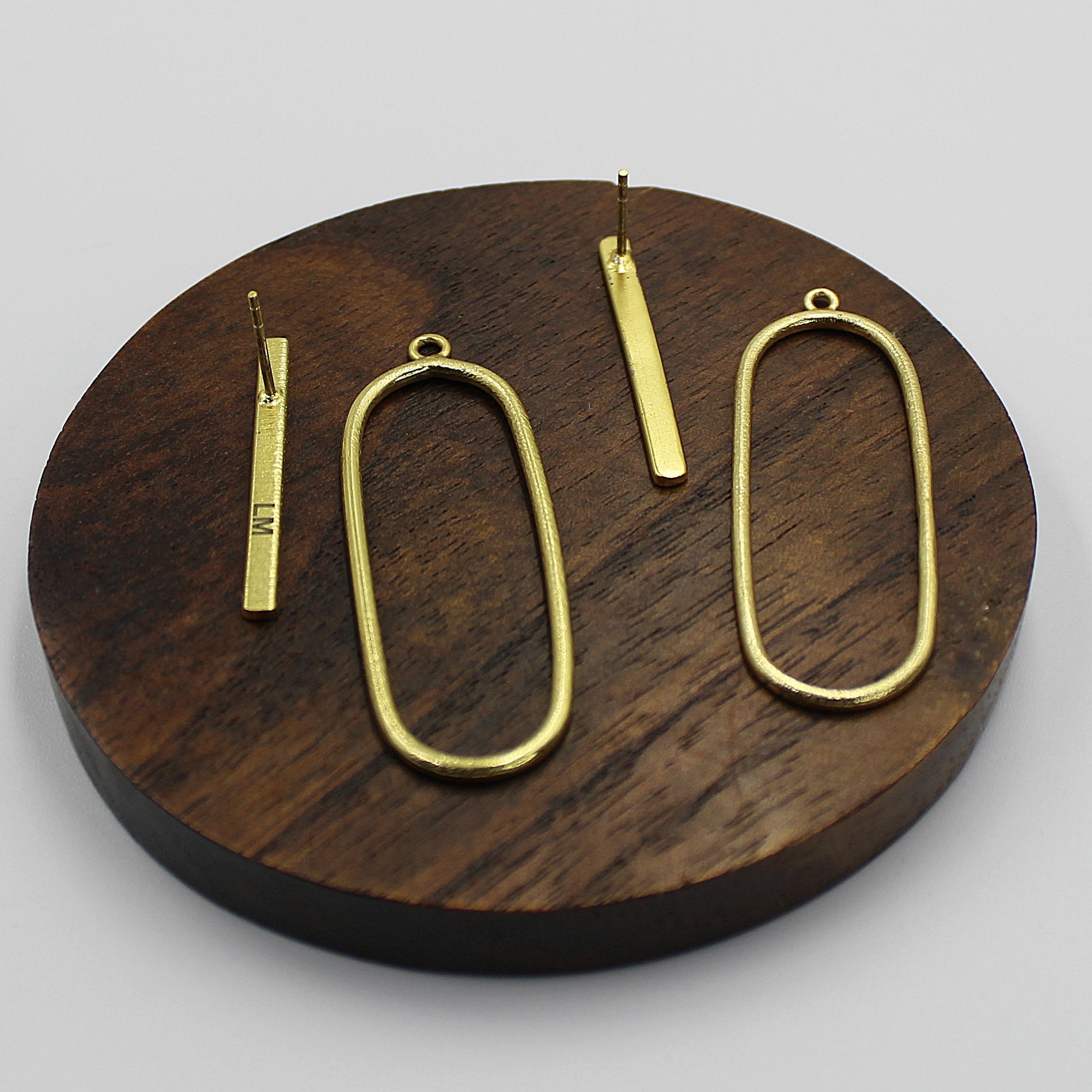 Pendientes MODIGLIANI bañado en oro - Diseño con carácter