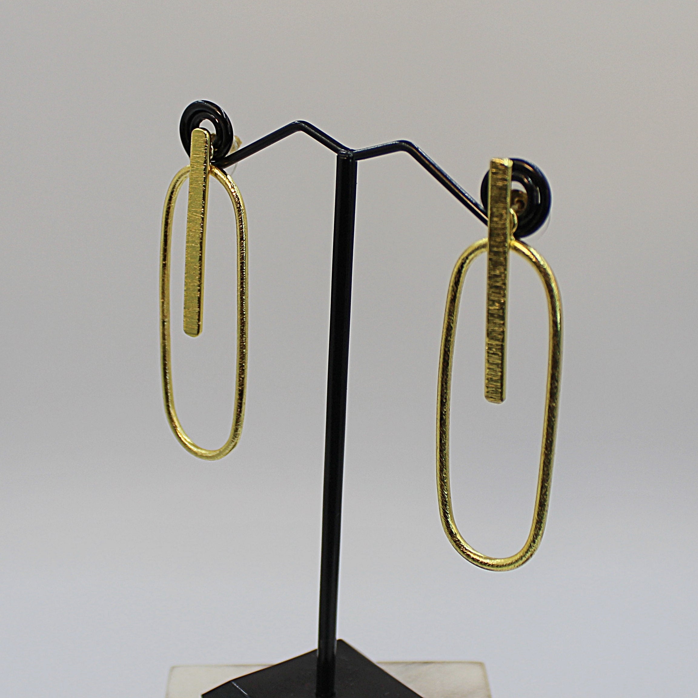 Pendientes MODIGLIANI bañado en oro - Diseño con carácter